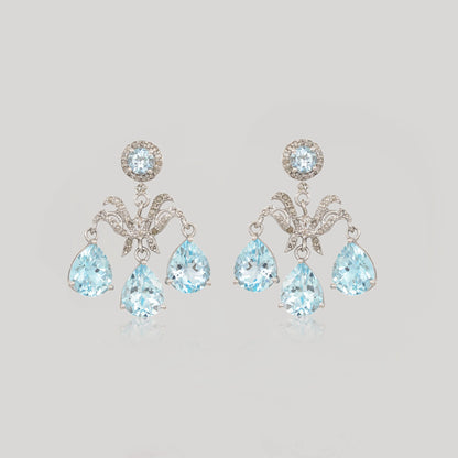 VIJAYA BLUE TOPAZ EARRINGS