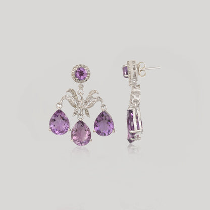 VIJAYA AMETHYST EARRINGS