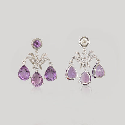 VIJAYA AMETHYST EARRINGS