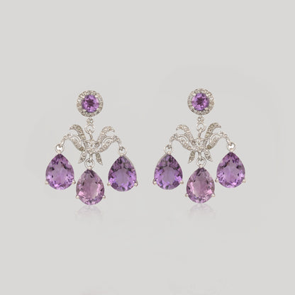 VIJAYA AMETHYST EARRINGS