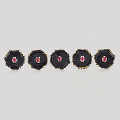 MAAN ONYX RUBY BUTTONS
