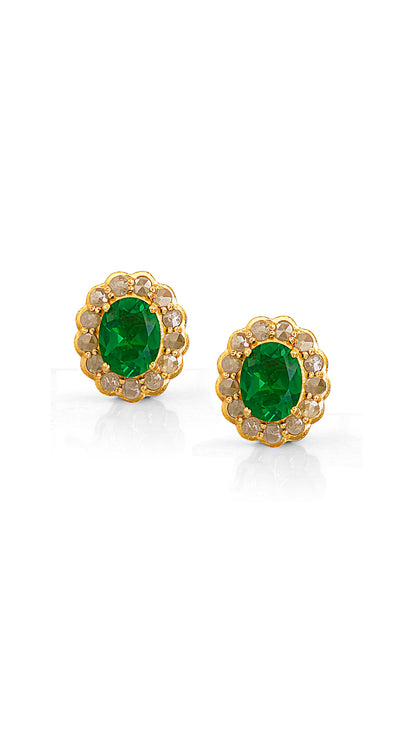 SMRITI EARRINGS ( oval)
