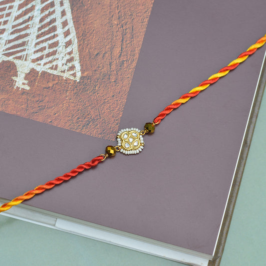 RAKHI (WHITE BEADS)