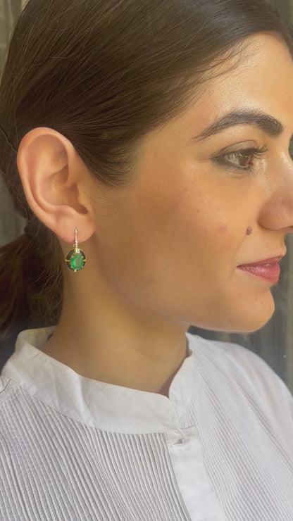 ONYX DECO EARRINGS