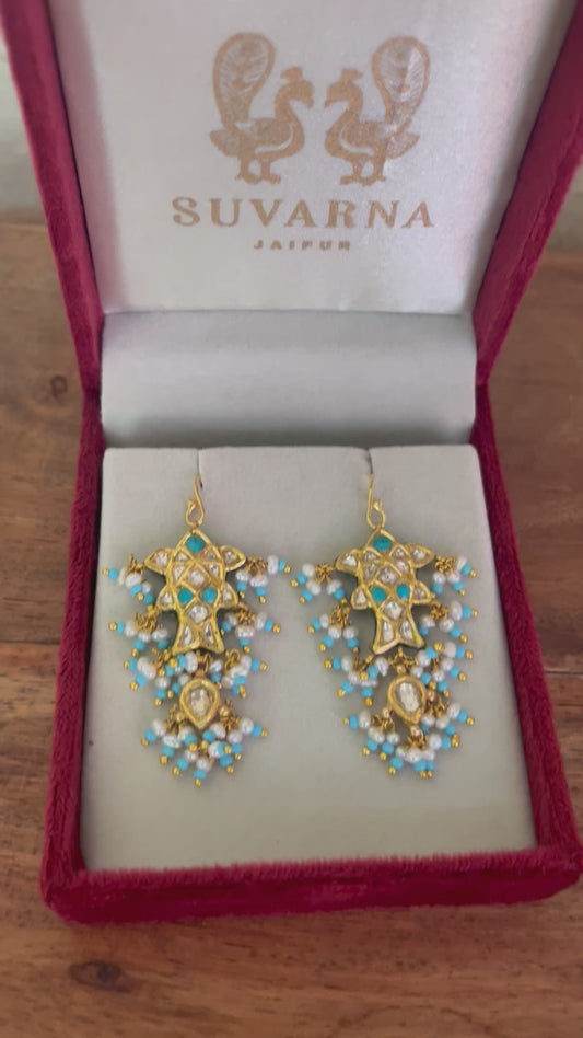 FEROZA MACHHLI EARRINGS